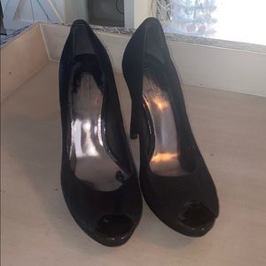 COACH open toe high heels